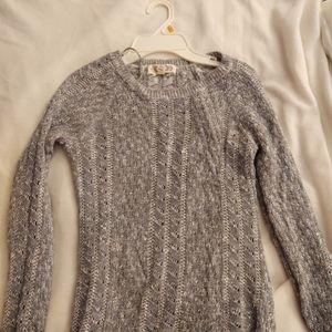 Blue Gray Sweater By pink rose